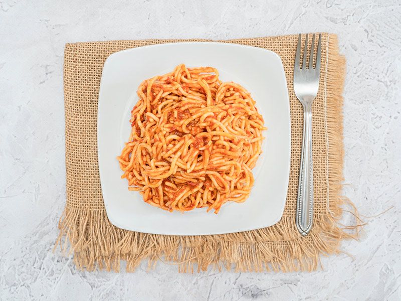 Spaghetti Pasta With Sauce