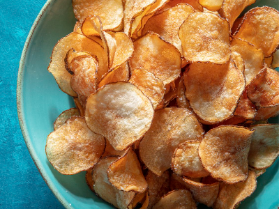 Potato Chips With Roumi Cheese Sandwich