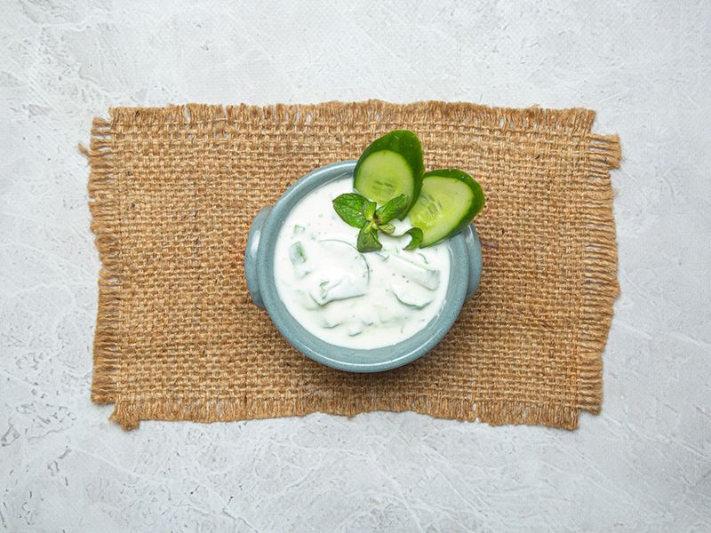 Yogurt With Cucumber Salad