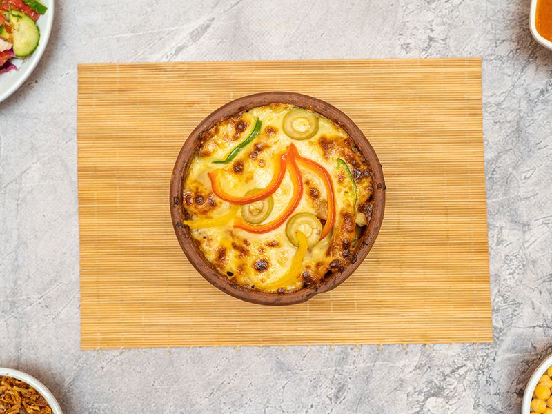 Meat Casserole With Mozzarella Cheese