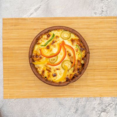 Meat Casserole With Mozzarella Cheese