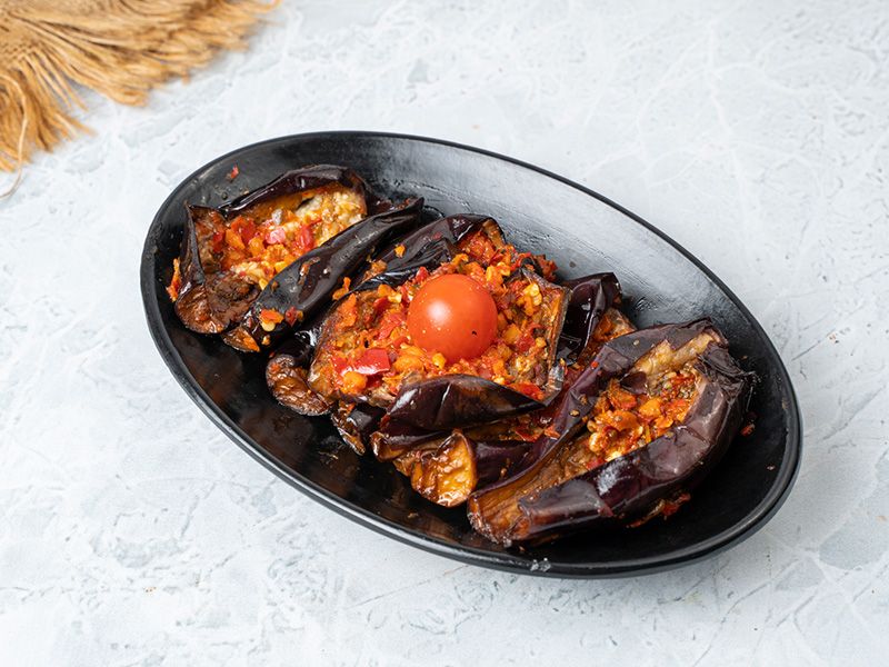 Pickled eggplant dish