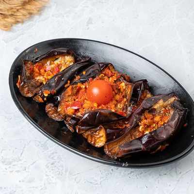 Pickled eggplant dish