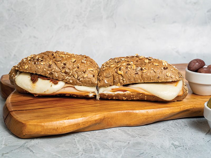 Turkey Mozzarella Baguette Sandwich