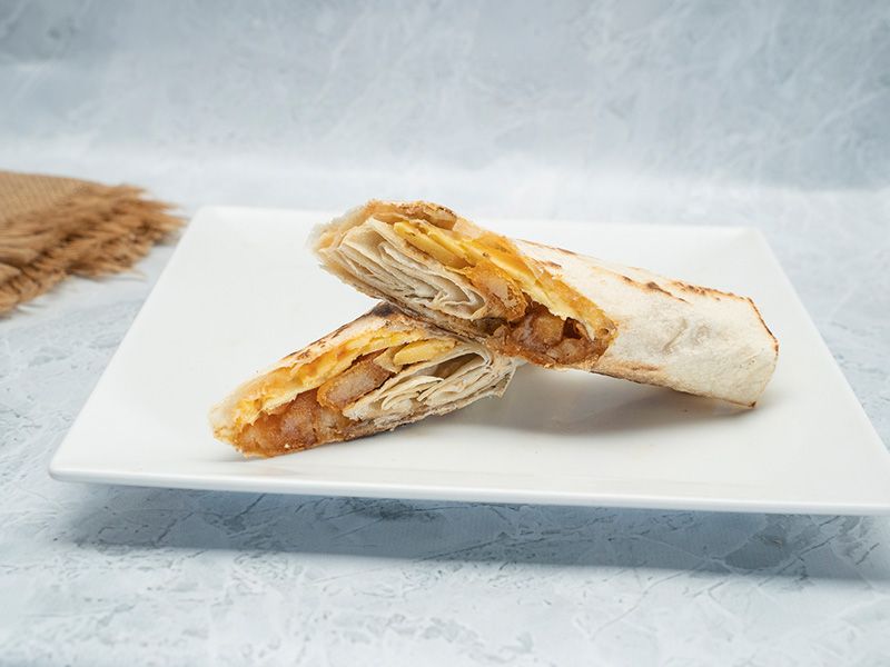 French Fries With Cheddar Cheese Sandwich