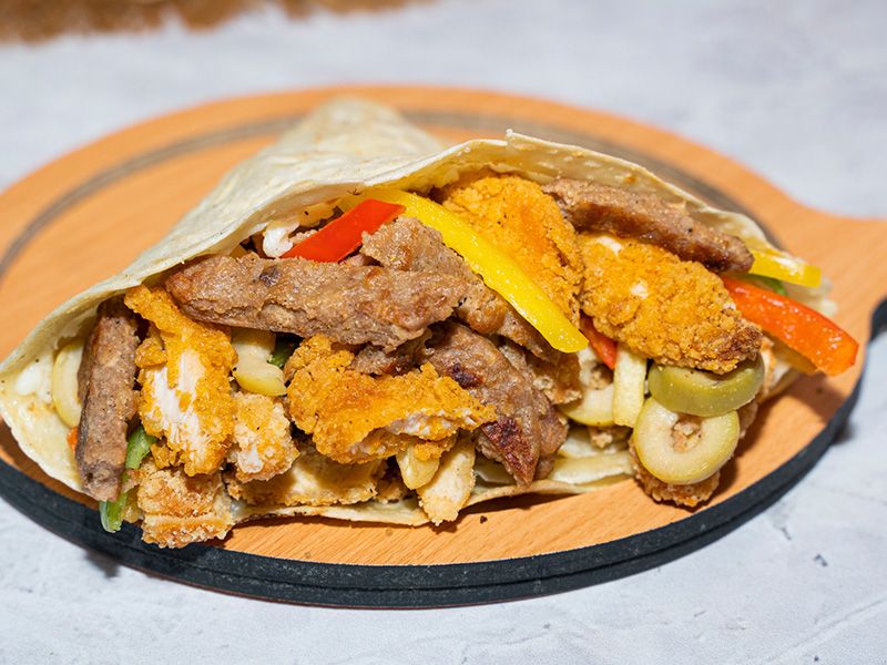 Mix Chicken And Meat Crepe