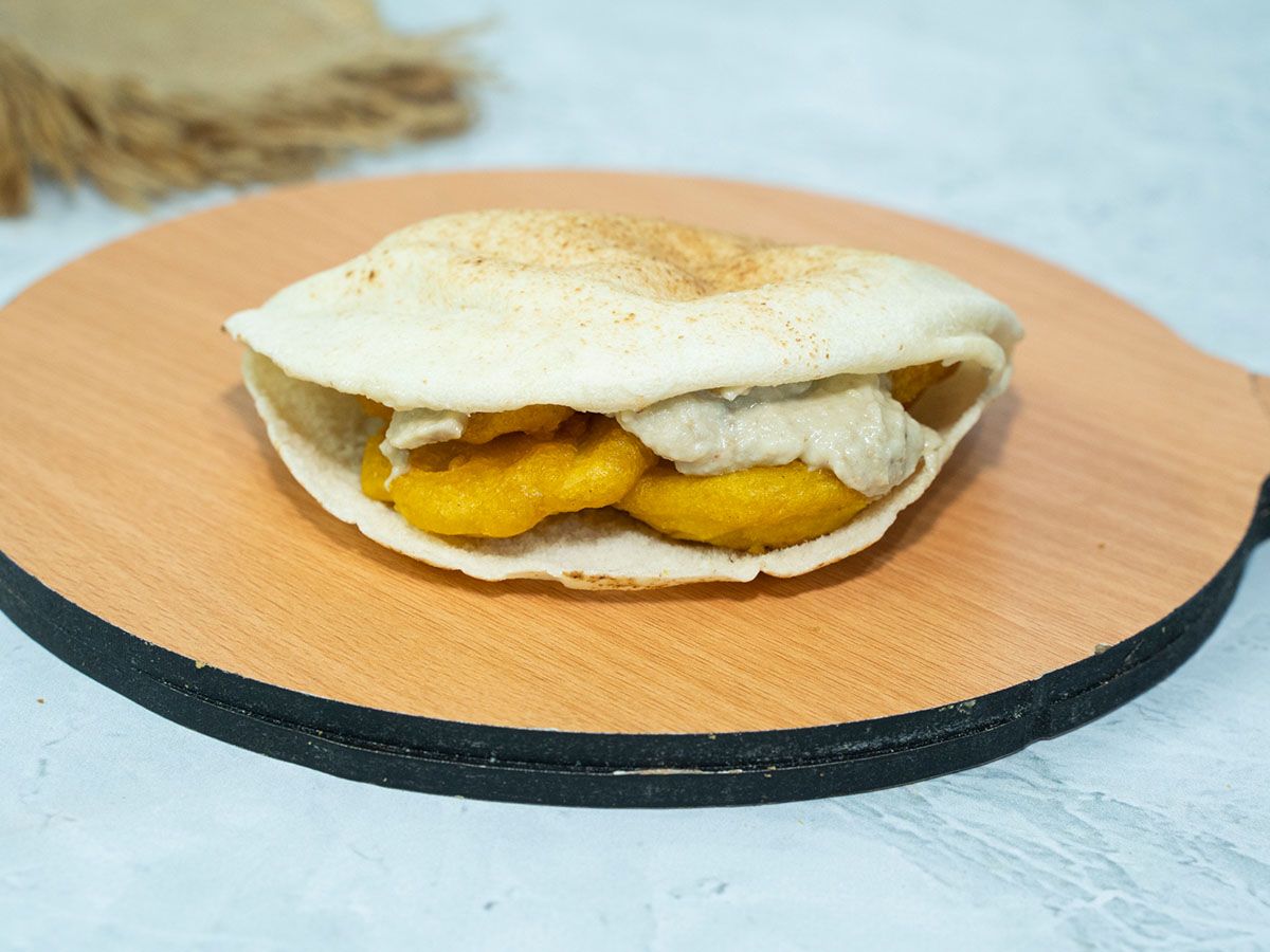 Chips Sandwich with Baba Ghanoush