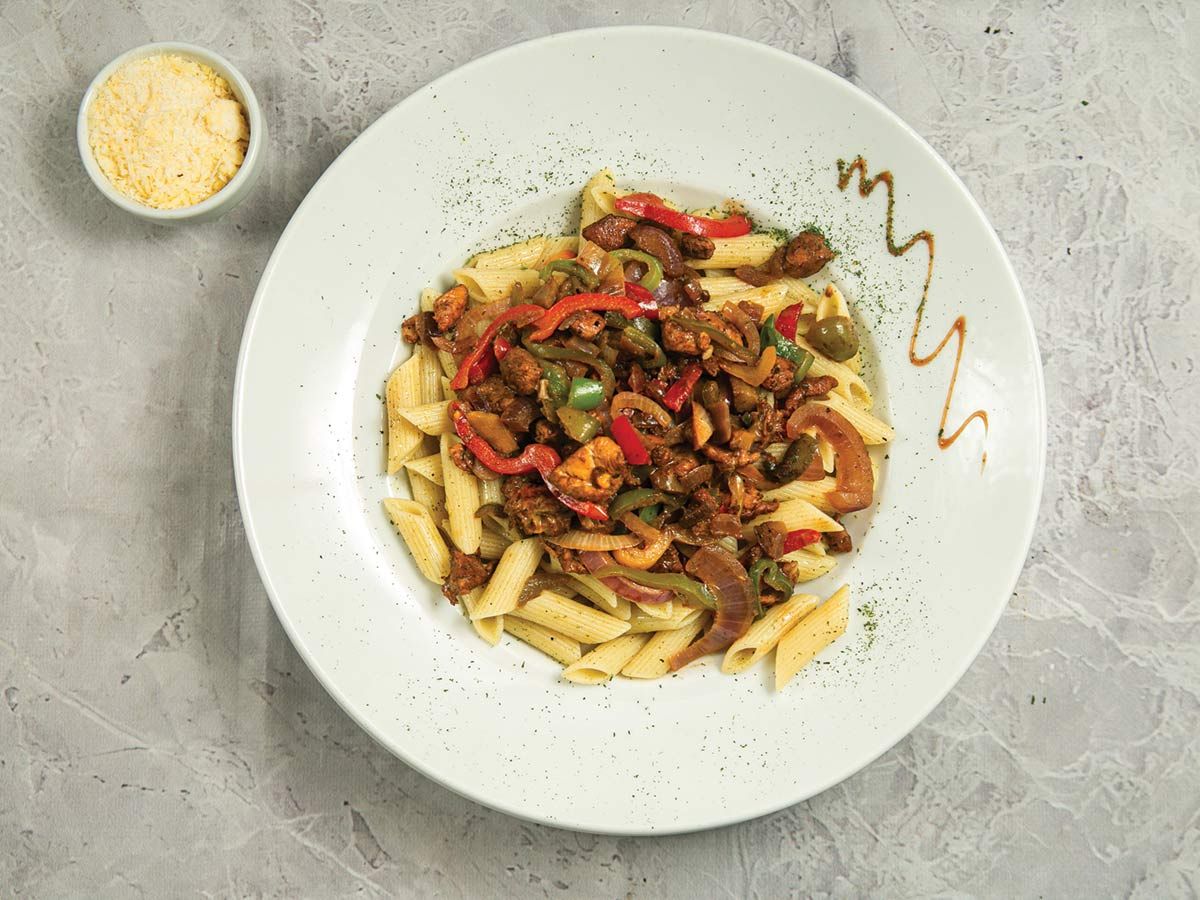 Chicken Fajita Penne pasta