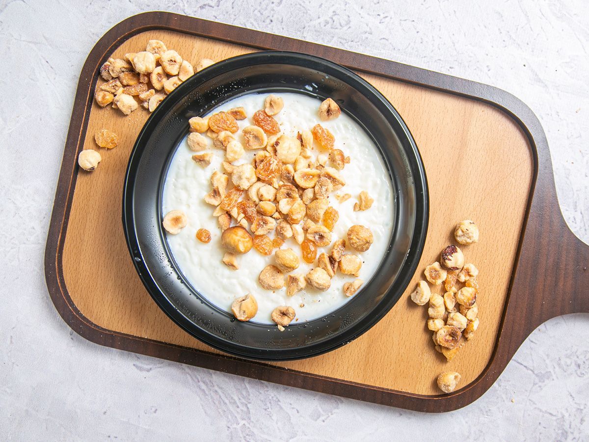 Rice Pudding with Nuts Casserole