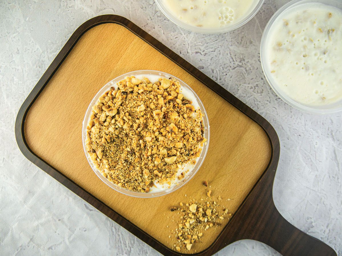 Ashura With Ice Cream And Nuts
