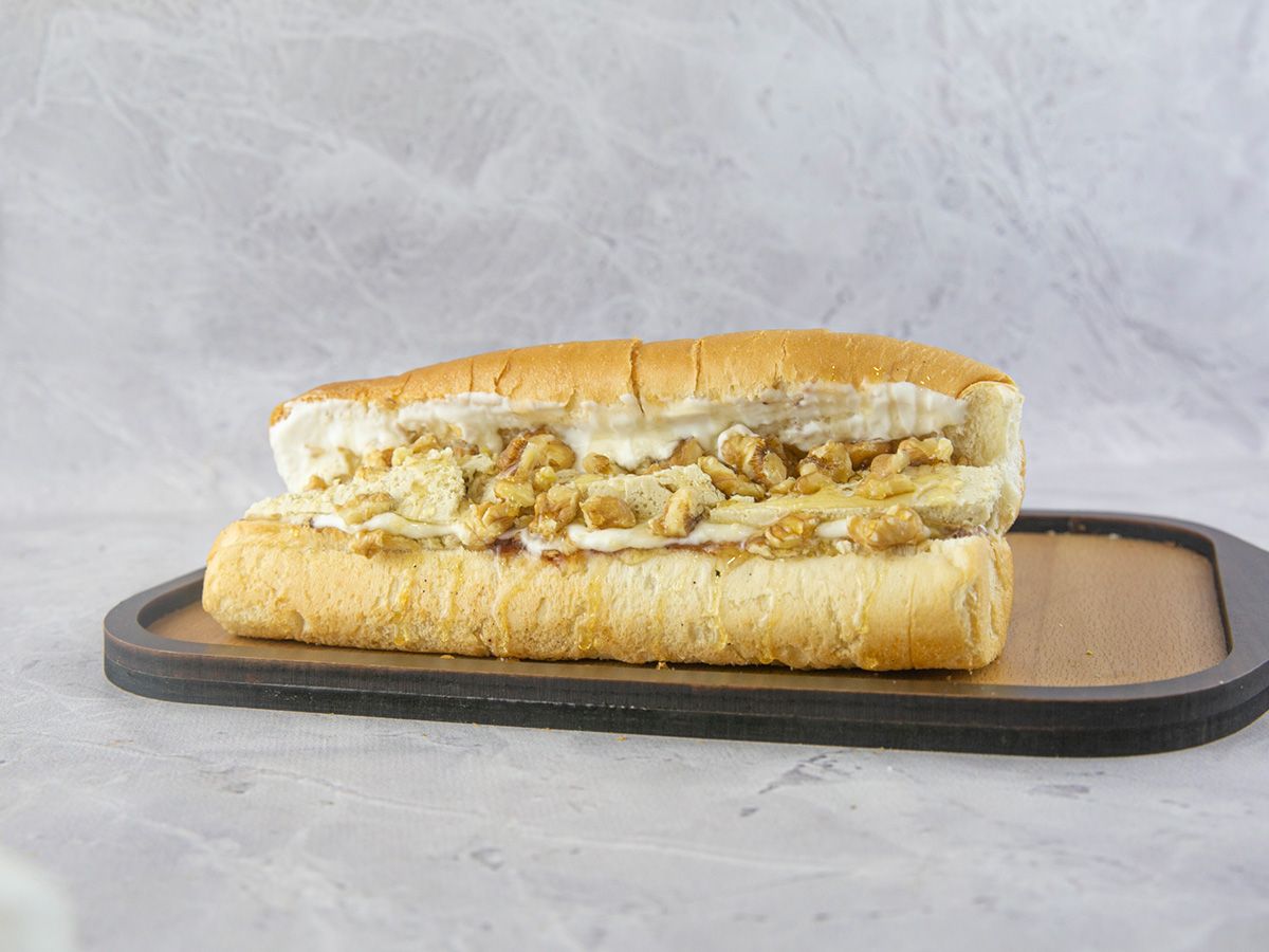 Sweet mix sandwich with cream
