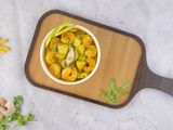 Shrimp pasta with creamy curry sauce