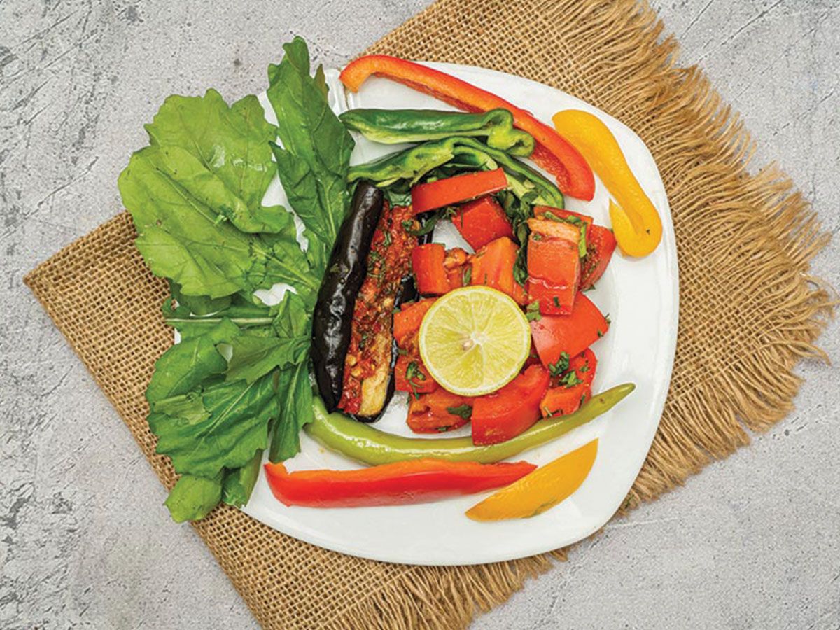 Marinated tomato salad