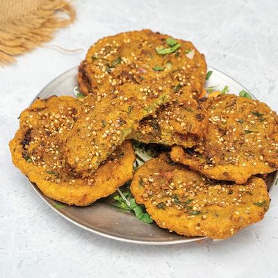 large stuffed falafel Patty