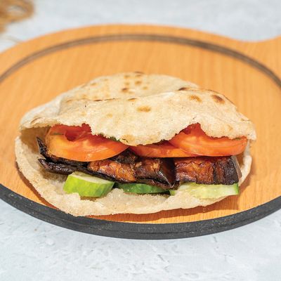 Eggplant and Egg Sandwich