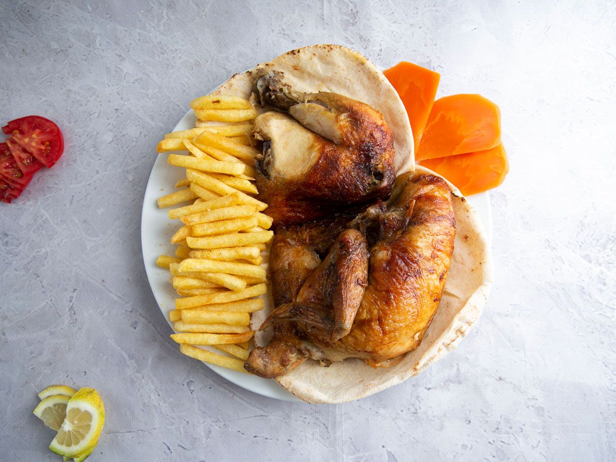 Half Charcoal Grilled Chicken