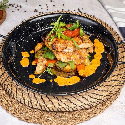 Chicken With Goat Cheese Roulade Platter