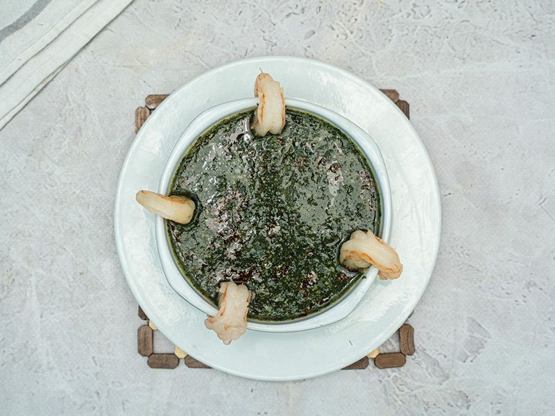 Molokhia With Shrimp