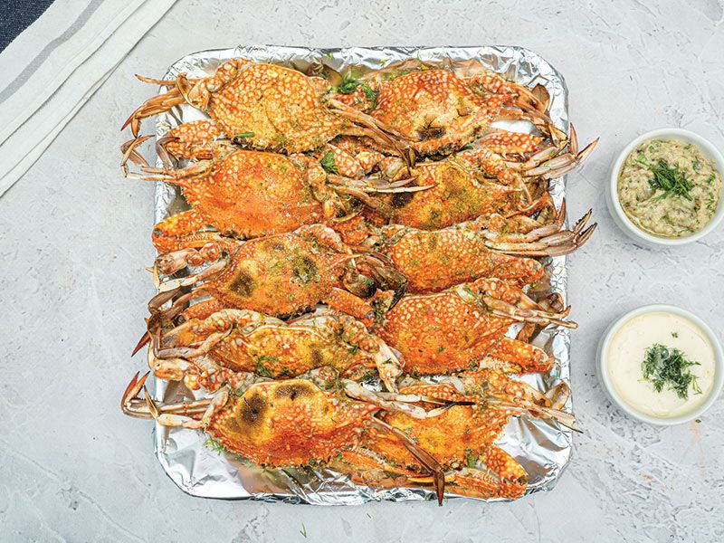 Large Grilled Female Crabs