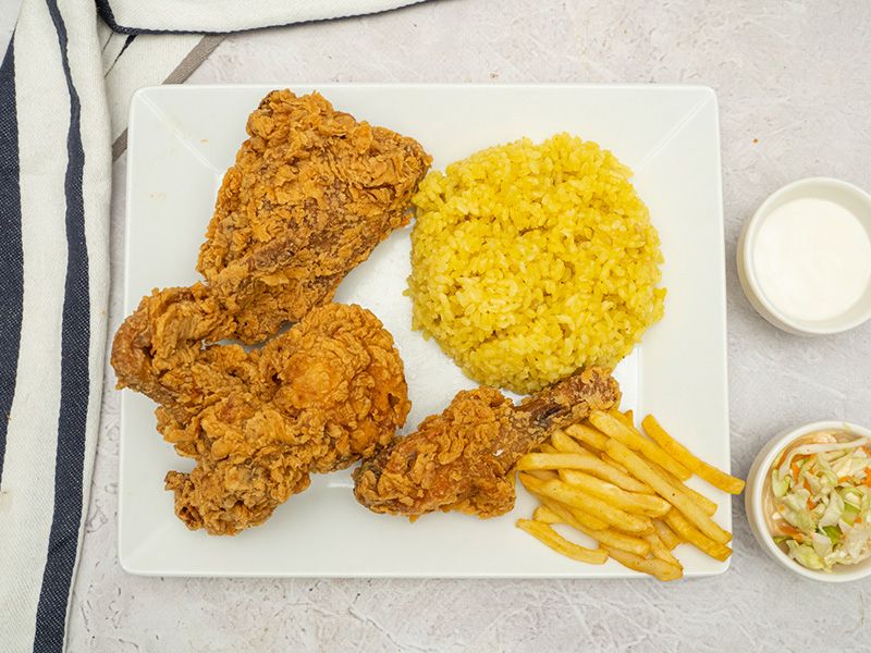 3 Broasted Chicken Pieces Meal