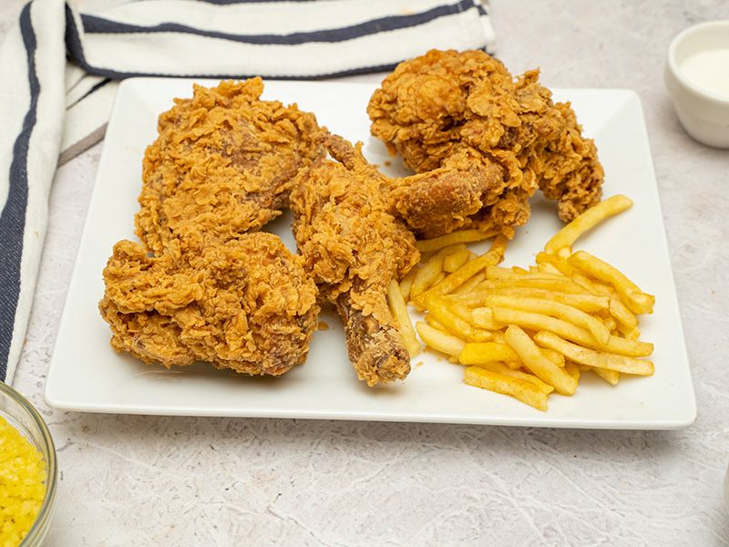 4 Broasted Chicken Pieces Meal
