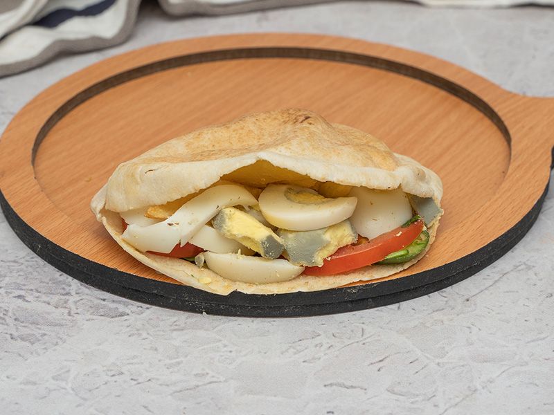 Eggs With Foul Sandwich