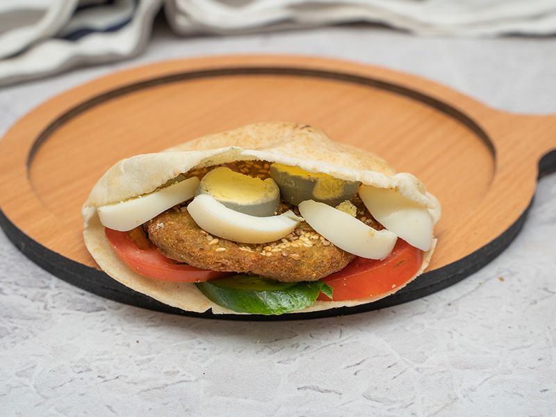 Eggs With Taamia Sandwich