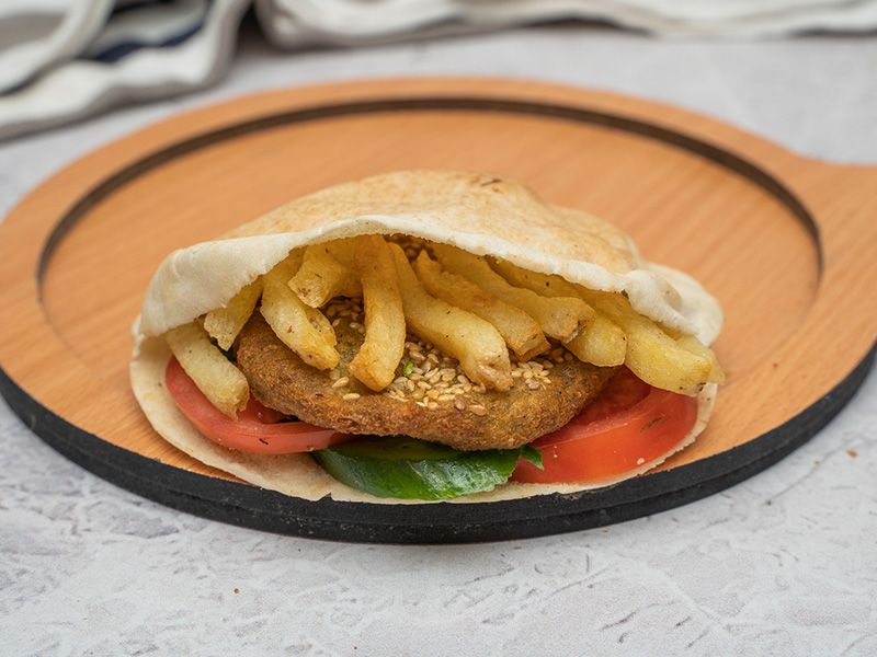 Stuffed Taamia With Potatoes Sandwich