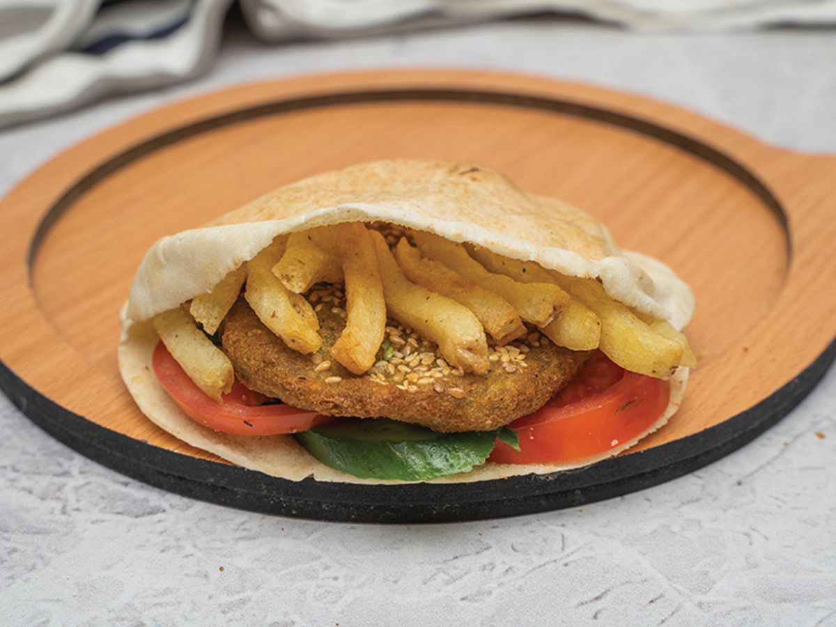 Potatoes With Taamia Sandwich