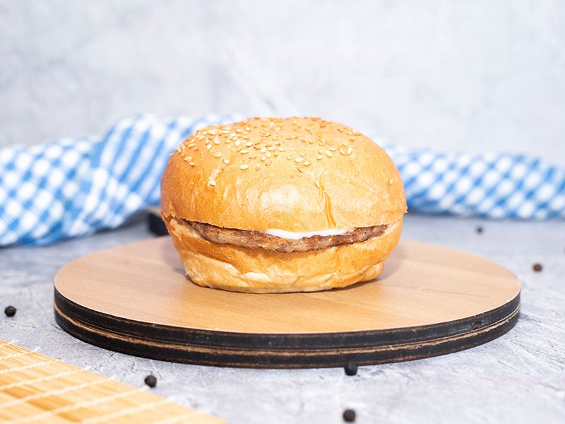 Plain Beef Burger Sandwich