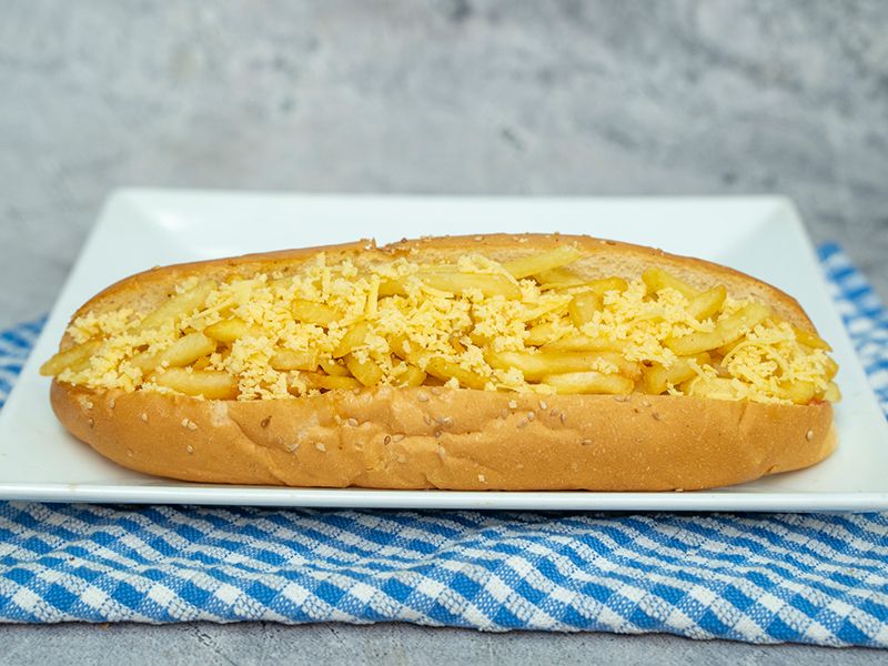 French Fries With Roumi Cheese Sandwich