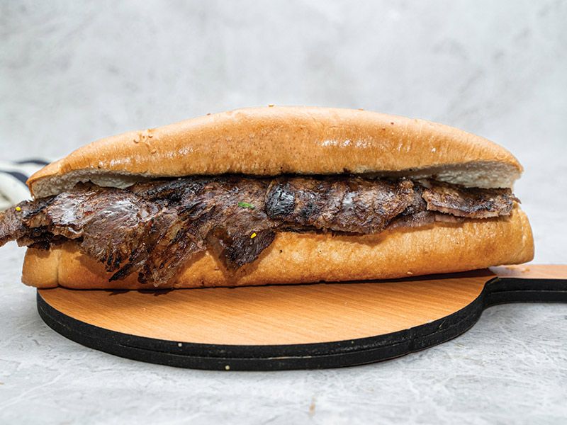 French Meat Shawarma Sandwich