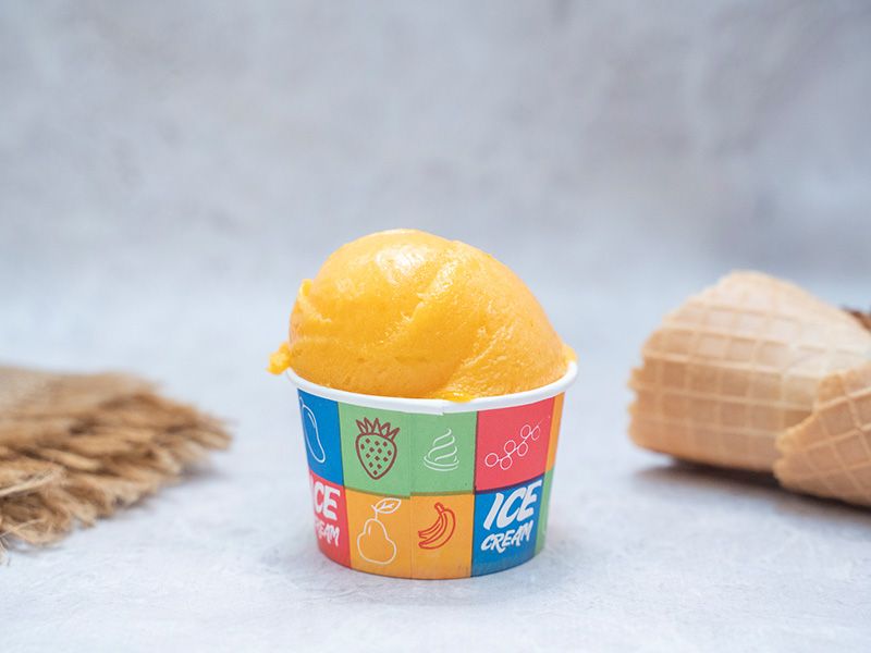 Ice Cream With Mango