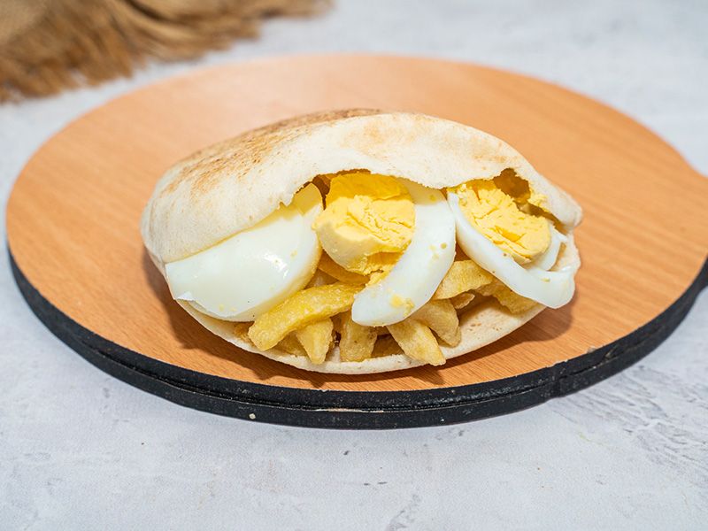 Potatoes With Eggs Sandwich
