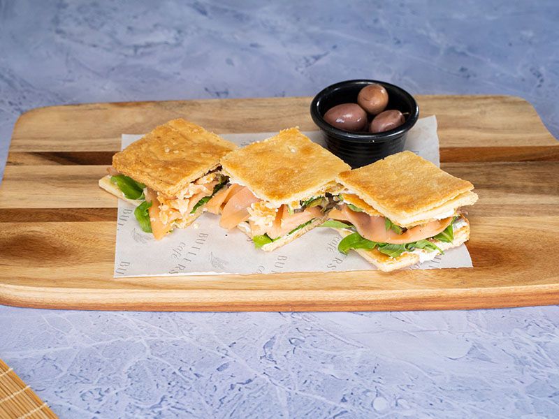 Salmon Millefeuille Sandwich
