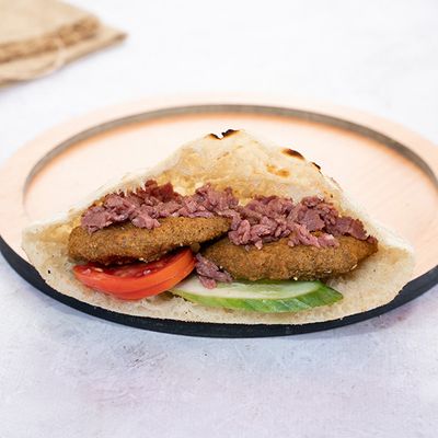 Taamia With Pastrami