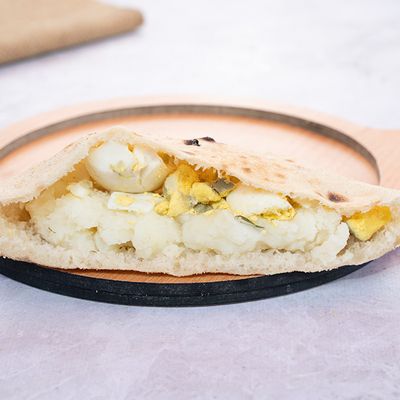 Mashed Potato With Boiled Eggs Sandwich