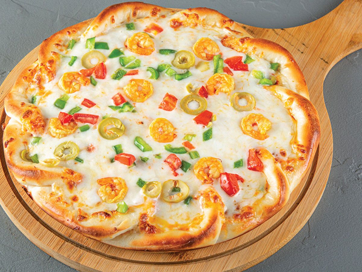 Ranch Shrimp Pizza
