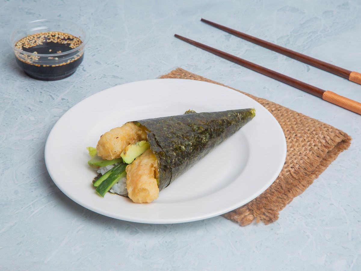Shrimp Tempura Temaki