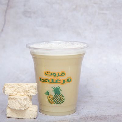 Sugarcane juice with halawa