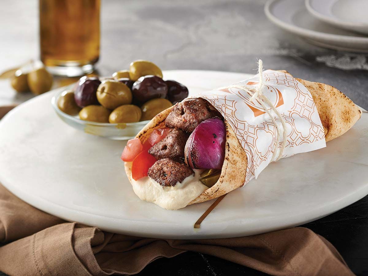 Lamb cubes Sandwich