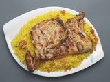 Whole Grilled Chicken With Rice