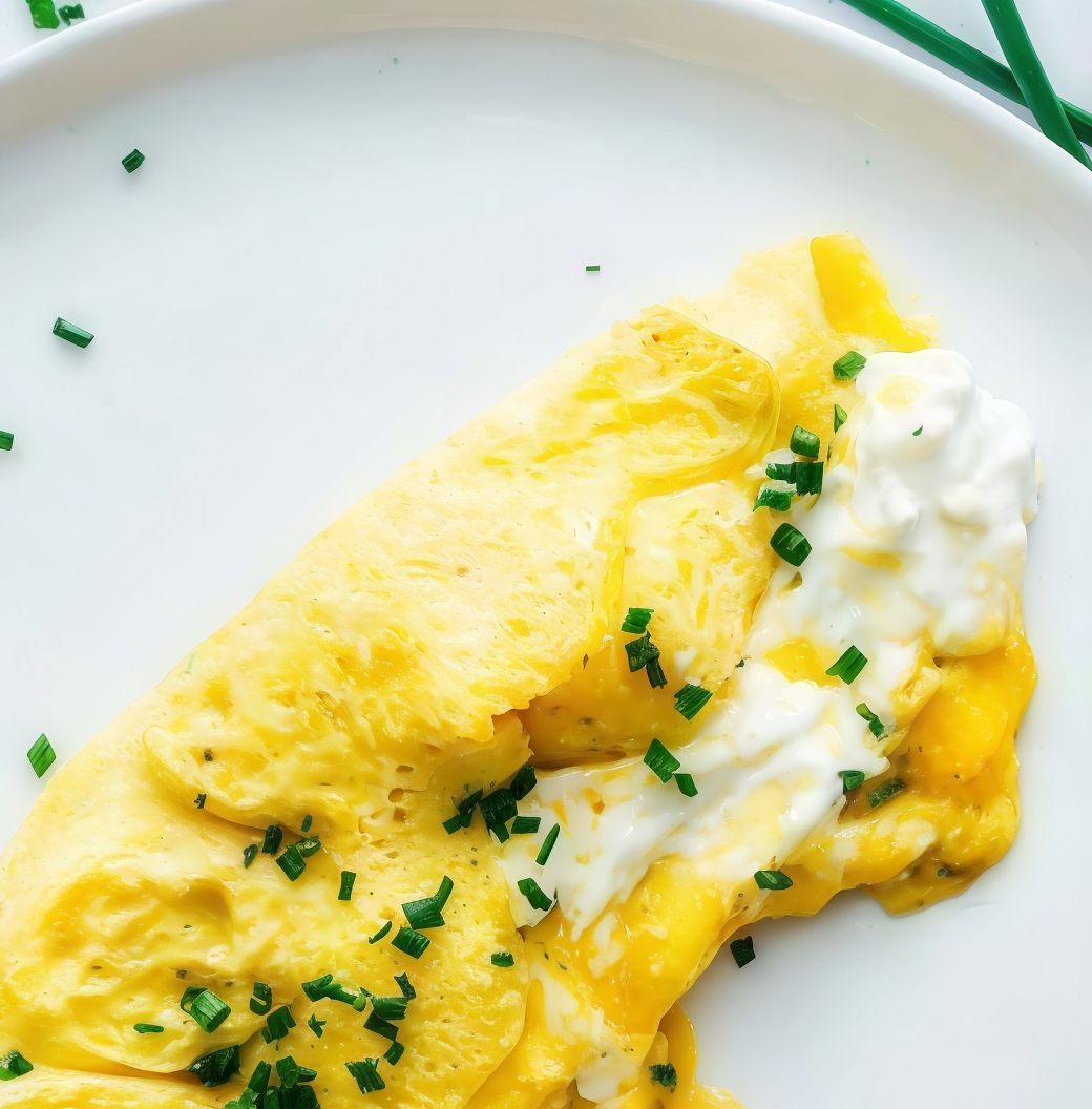 Mix cheese omelette piece