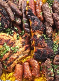 3 Pcs Kofta, 2 Pcs Shish And 3 Pcs Sausage