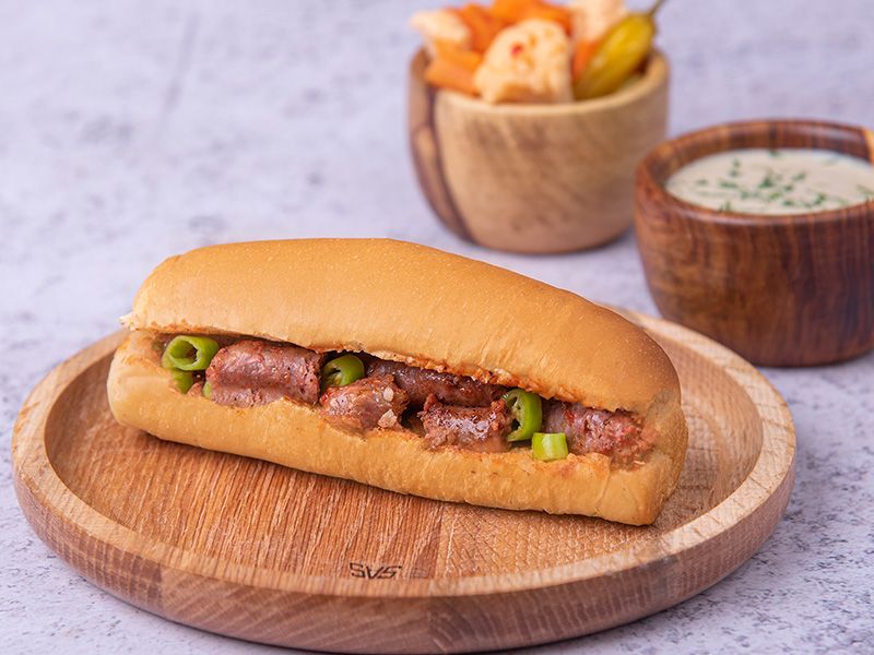 Oriental Sausage Sandwich