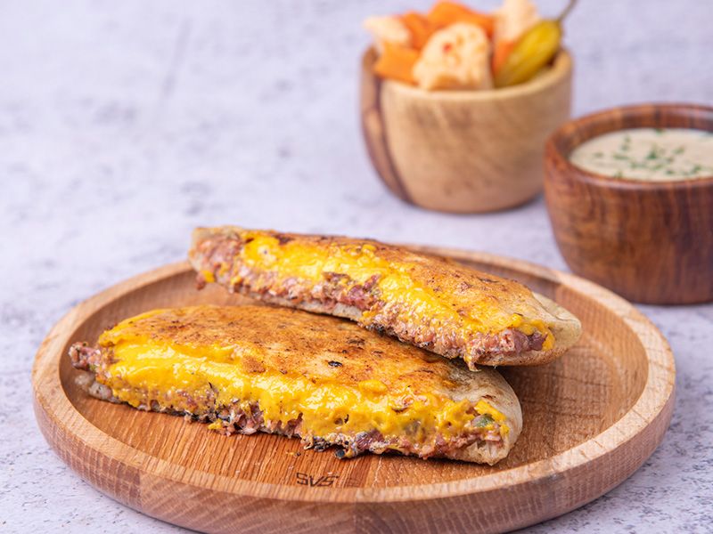 Pastrami With Cheese Baladi Hawawshi