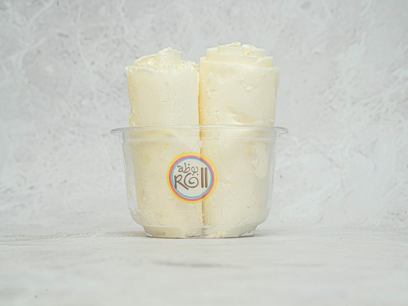 Honey and Oat Ice Cream Roll