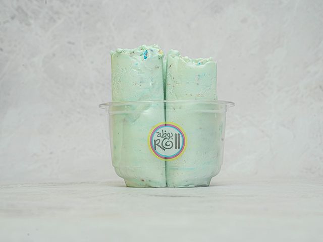M&Ms Chocolate Ice Cream Roll
