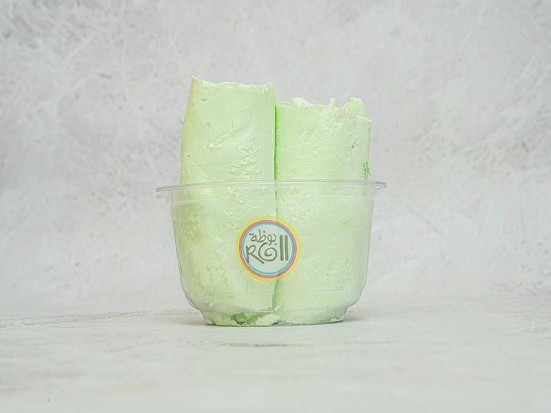 Lemon and Mint Ice Cream Roll