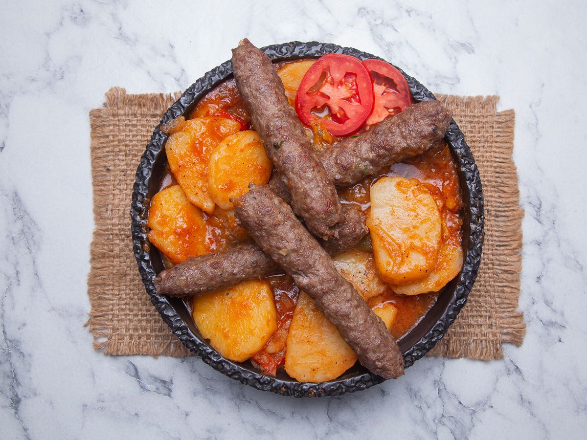 Kofta With Potato Tray